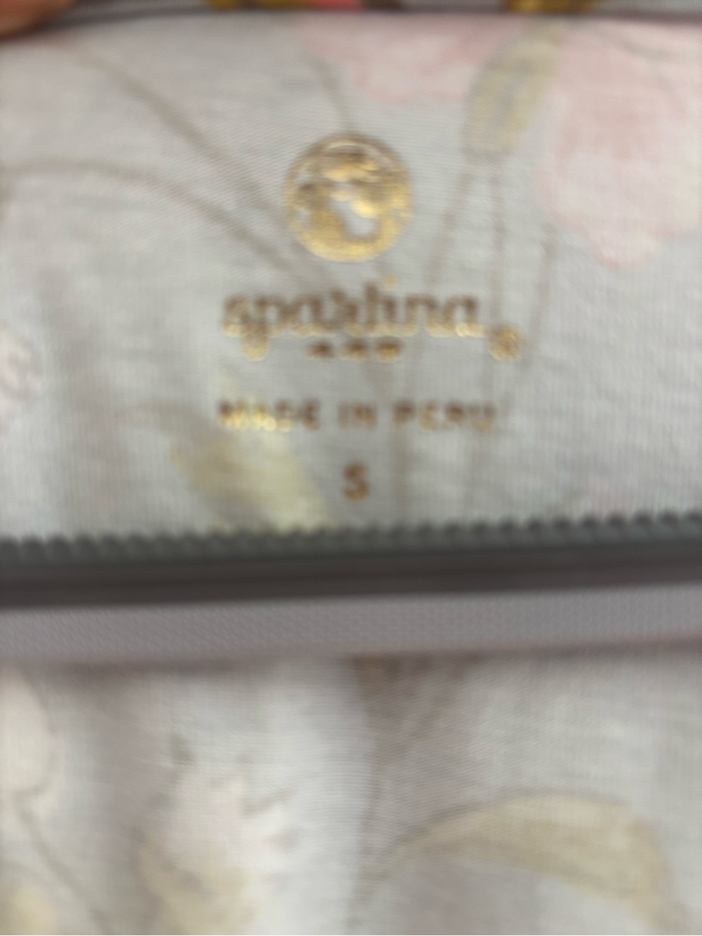 Spartina 449 Dusty Blue Maxi Dress with Pink and Cream Florals - Picture 2 of 4